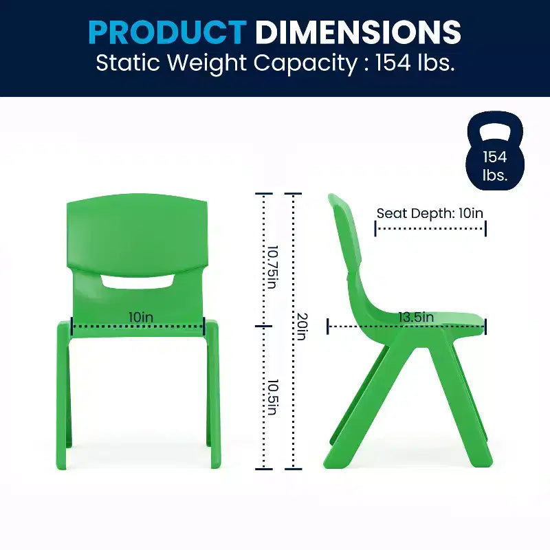 Ensemble Table d'activités rectangulaire en plastique réglable en hauteur Flash Furniture 23,625W x 47,25L avec 6 chaises
