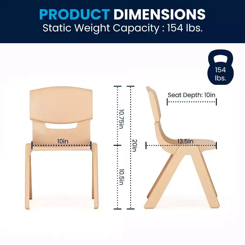 Ensemble Table d'activités rectangulaire en plastique réglable en hauteur Flash Furniture 23,625W x 47,25L avec 6 chaises