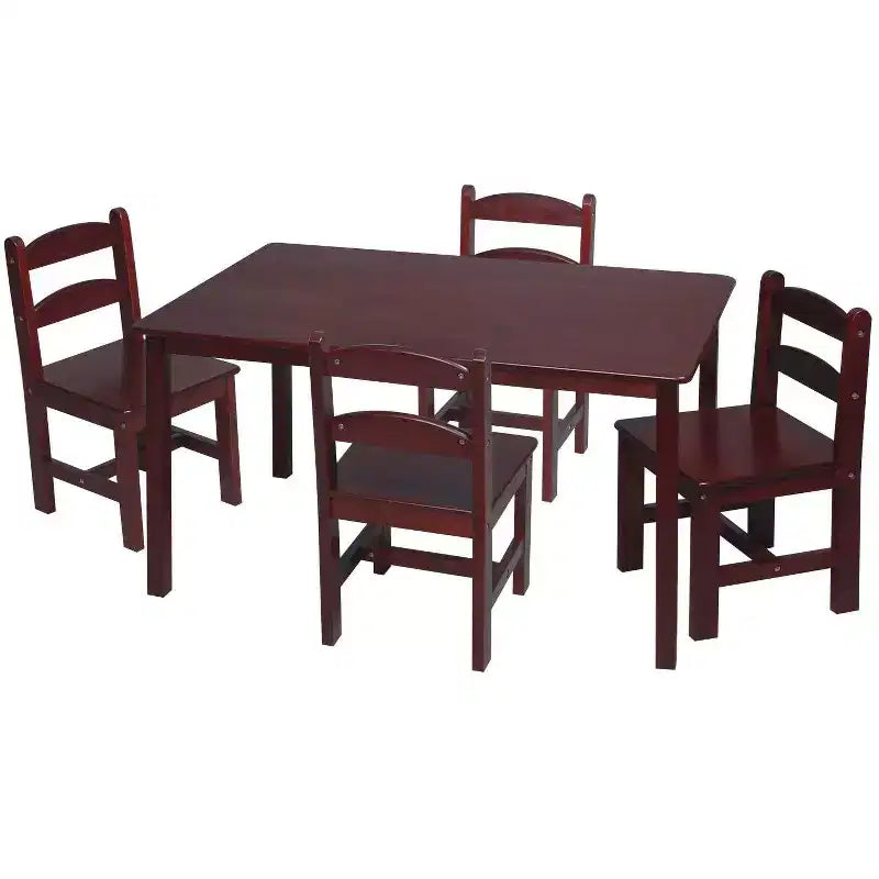 5pc Kids' Rectangle Table and Chair Set - Gift Mark