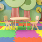 Ensemble Table d'activités Ronde Ajustable en Hauteur Emma et Oliver de 33 po avec 2 Chaises