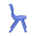 Emma et Oliver, ensemble table d'activités rectangulaire en plastique réglable en hauteur (60 cm x 120 cm) avec 6 chaises
