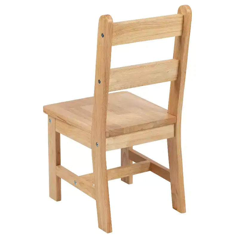 Emma and Oliver – Ensemble table et 2 chaises en bois massif pour salle de jeux ou cuisine