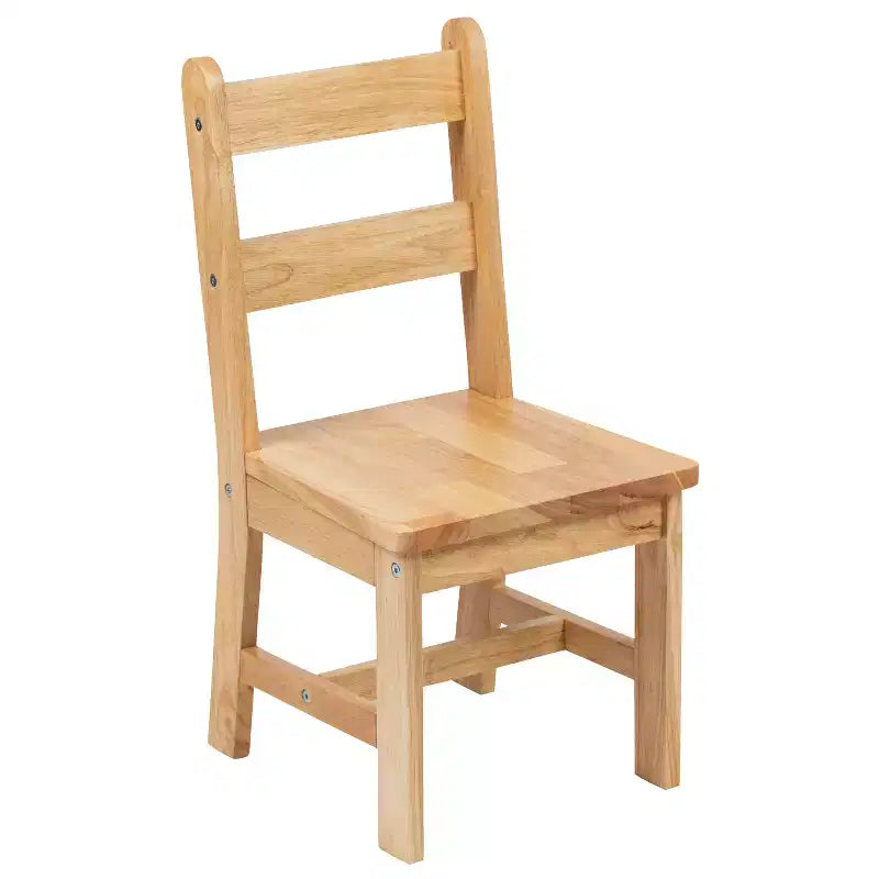 Emma and Oliver – Ensemble table et 2 chaises en bois massif pour salle de jeux ou cuisine