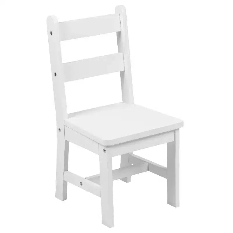 Emma and Oliver – Ensemble table et 2 chaises en bois massif pour salle de jeux ou cuisine