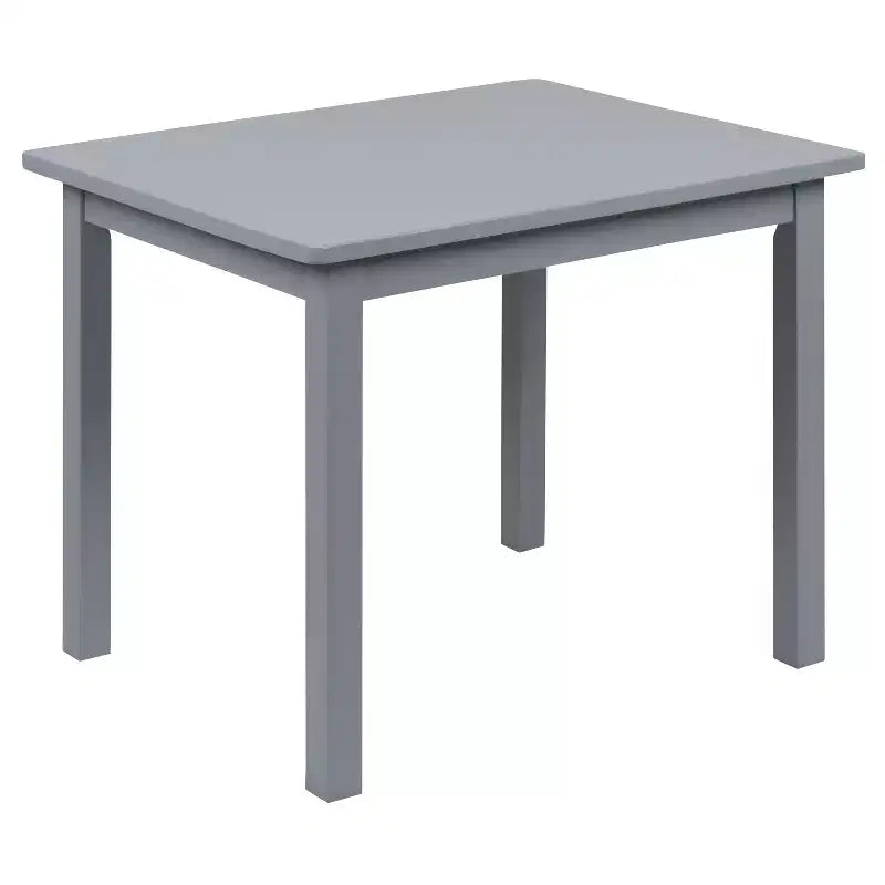 Emma and Oliver – Ensemble table et 2 chaises en bois massif pour salle de jeux ou cuisine