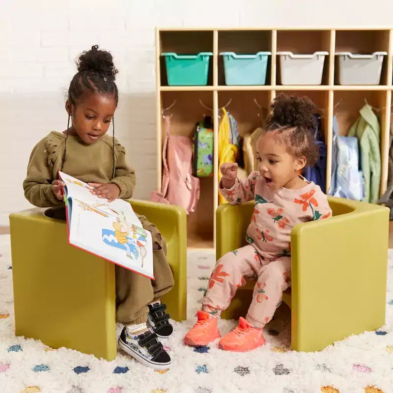 ECR4Kids Tri-Me, ensemble de jeu table et chaise-cube, meuble polyvalent, 3 pièces