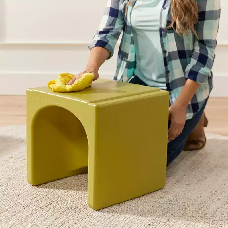 ECR4Kids Tri-Me, ensemble de jeu table et chaise-cube, meuble polyvalent, 3 pièces