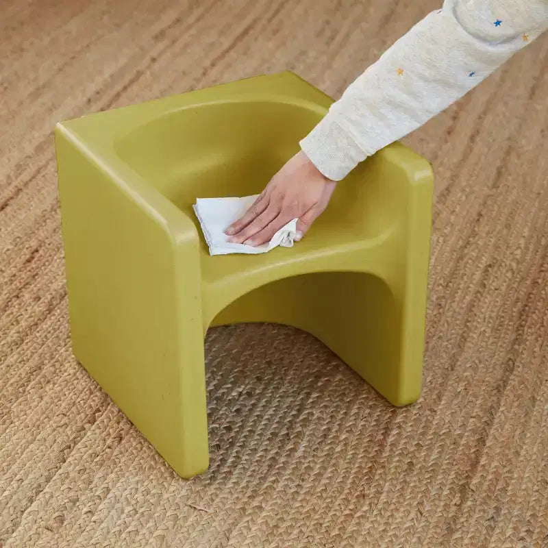 ECR4Kids Tri-Me, ensemble de jeu table et chaise-cube, meuble polyvalent, 3 pièces