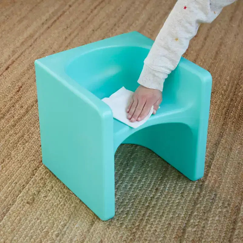 ECR4Kids Tri-Me, ensemble de jeu table et chaise-cube, meuble polyvalent, 3 pièces