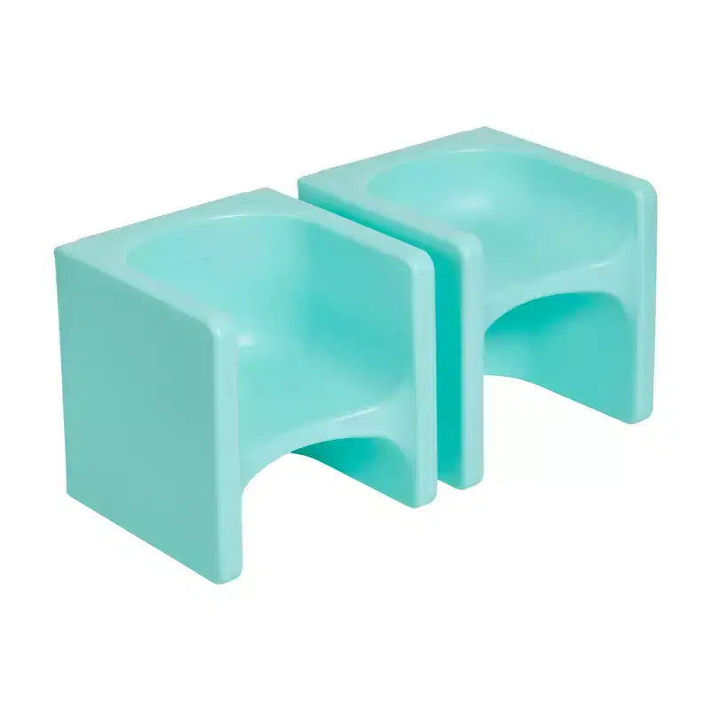 ECR4Kids Tri-Me, ensemble de jeu table et chaise-cube, meuble polyvalent, 3 pièces