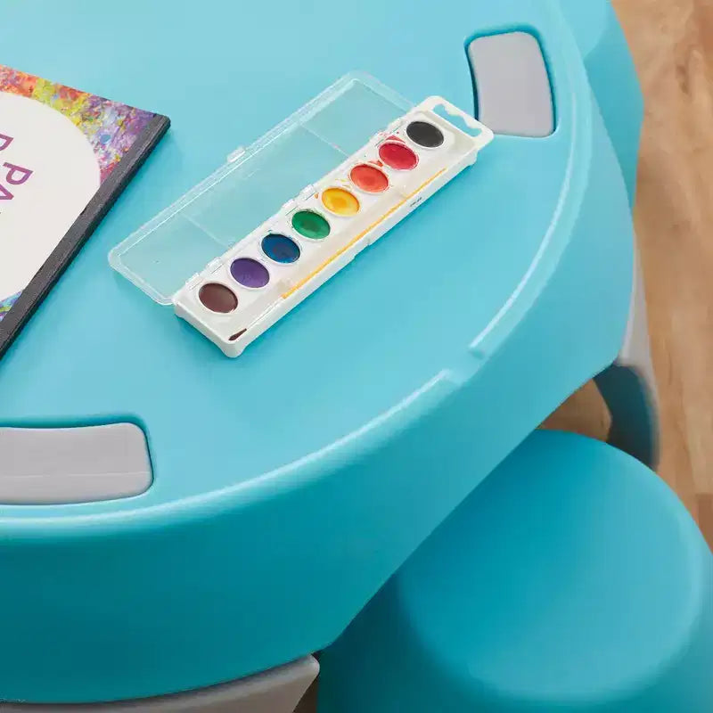 ECR4Kids Ayana Ensemble Table et Tabourets, Mobilier de Classe pour Enfants, 5 Pièces