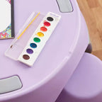 ECR4Kids Ayana Ensemble Table et Tabourets, Mobilier de Classe pour Enfants, 5 Pièces