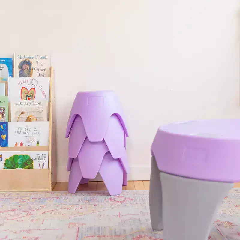 ECR4Kids Ayana Ensemble Table et Tabourets, Mobilier de Classe pour Enfants, 5 Pièces