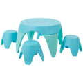 ECR4Kids Ayana Table and Stool Classroom Set, Childrens Furniture, 5-Piece