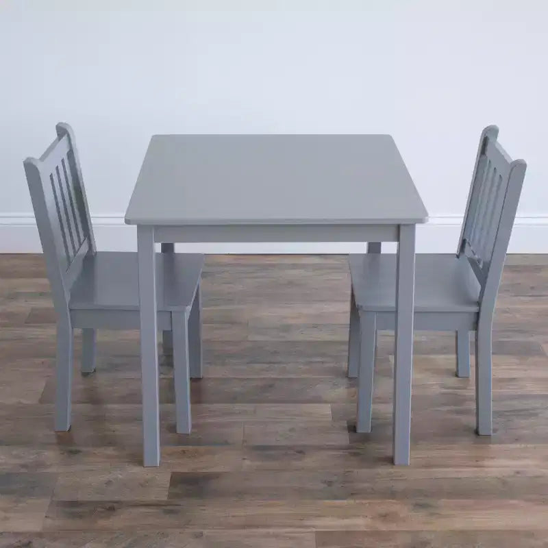 Ensemble table et chaises en bois 3 pièces pour enfants - Humble Crew