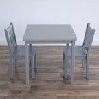Ensemble table et chaises en bois 3 pièces pour enfants - Humble Crew