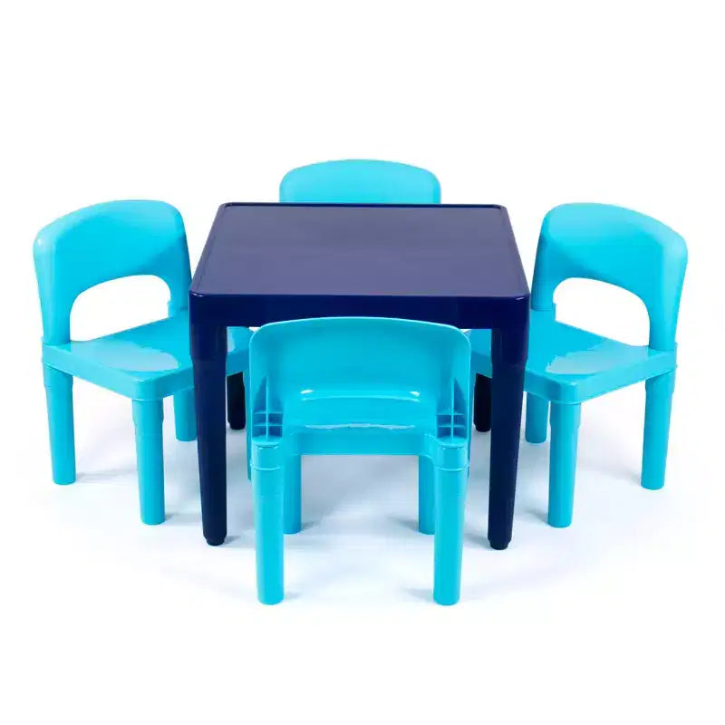 Ensemble 5 pièces table et chaises légères en plastique pour enfants – Humble Crew