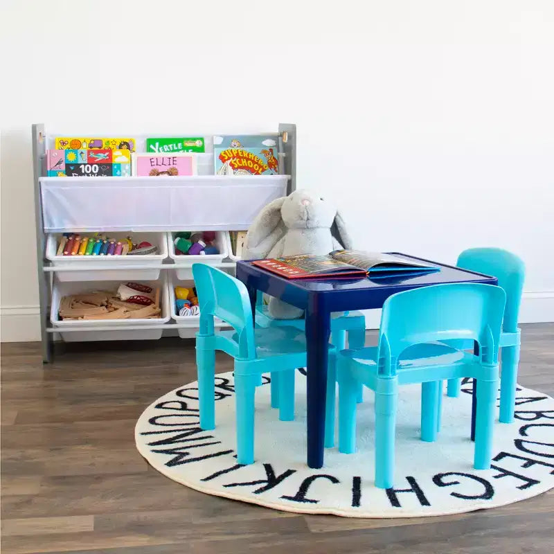 Ensemble 5 pièces table et chaises légères en plastique pour enfants – Humble Crew
