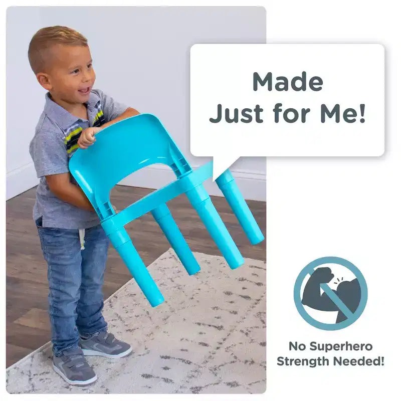 Ensemble 5 pièces table et chaises légères en plastique pour enfants – Humble Crew