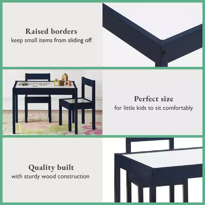 Baby Relax Hunter Ensemble Table et 2 Chaises pour Enfants 3 Pièces
