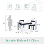 Baby Relax Hunter Ensemble Table et 2 Chaises pour Enfants 3 Pièces