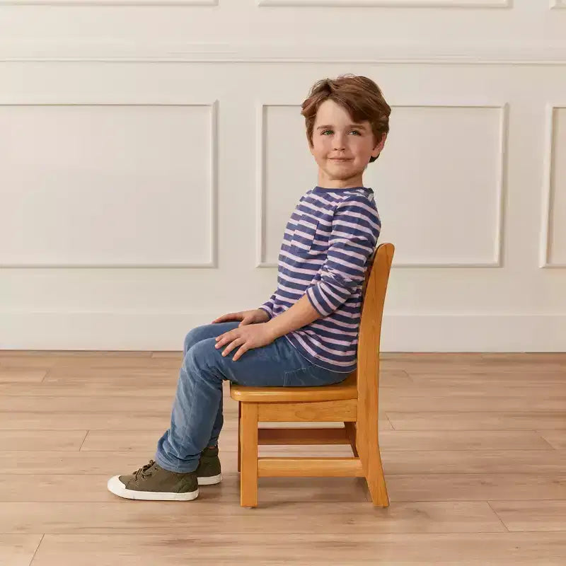 ECR4Kids Ensemble de 3 pièces : table carrée en bois dur de 61 cm avec pieds de 51 cm et chaises de 25 cm
