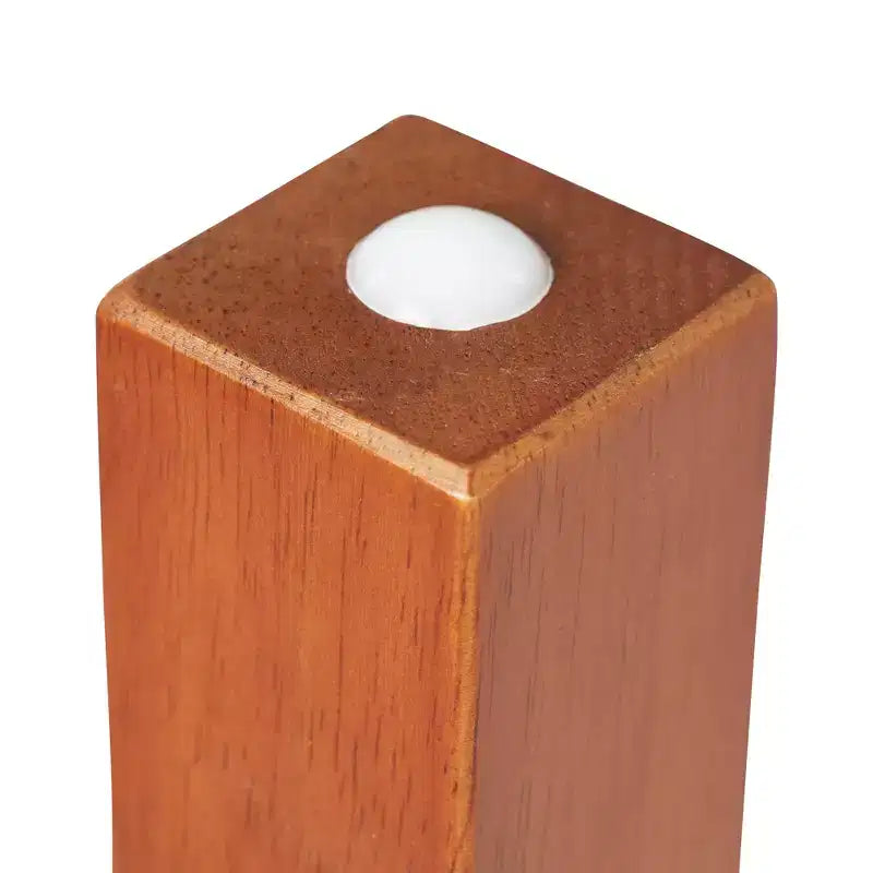 Table carrée en bois dur 76 x 76 cm et deux chaises 30 cm ECR4Kids, 3 pièces