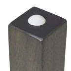 Table carrée en bois dur 76 x 76 cm et deux chaises 30 cm ECR4Kids, 3 pièces